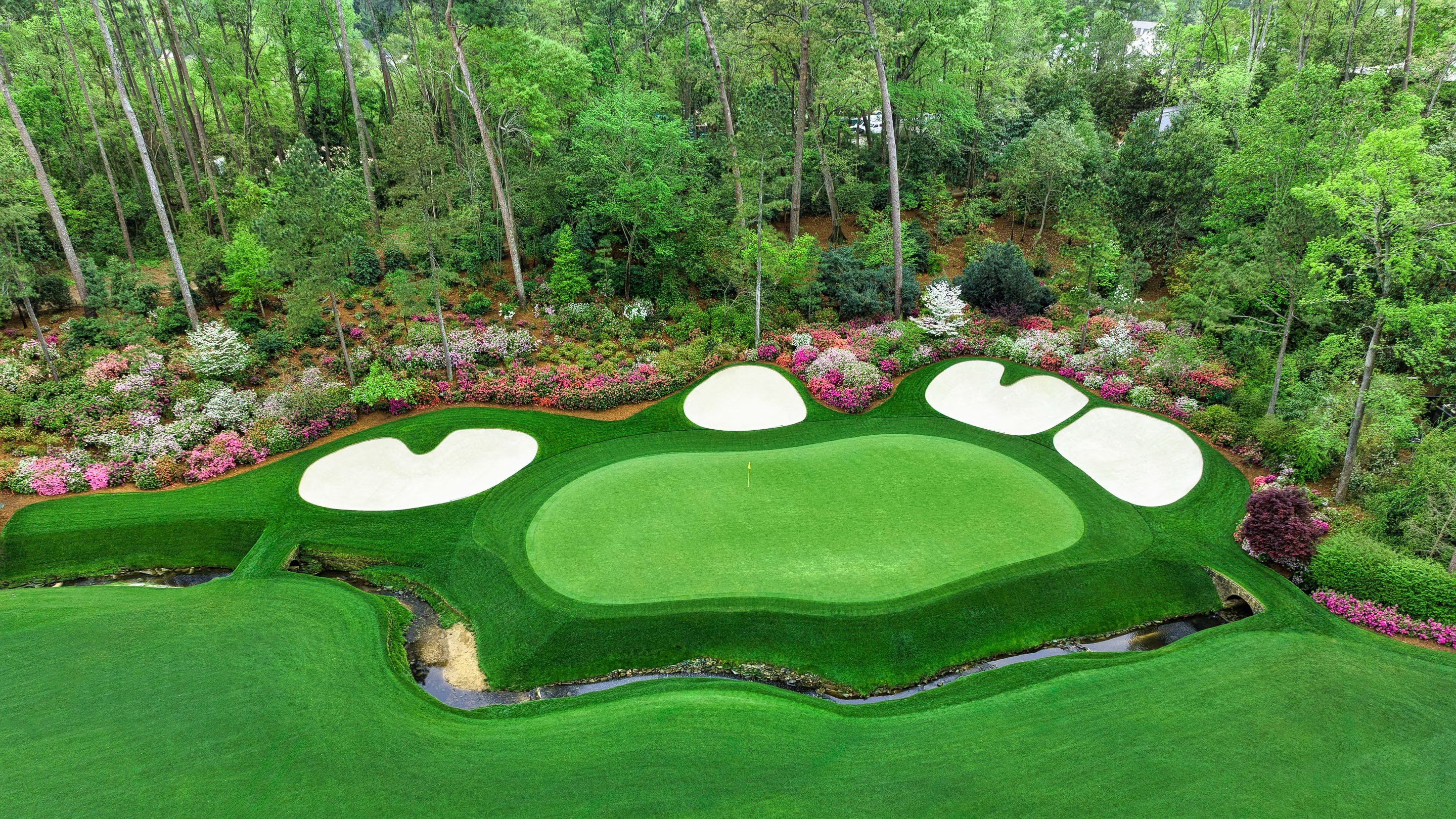 Augusta National Golf Club aerial view