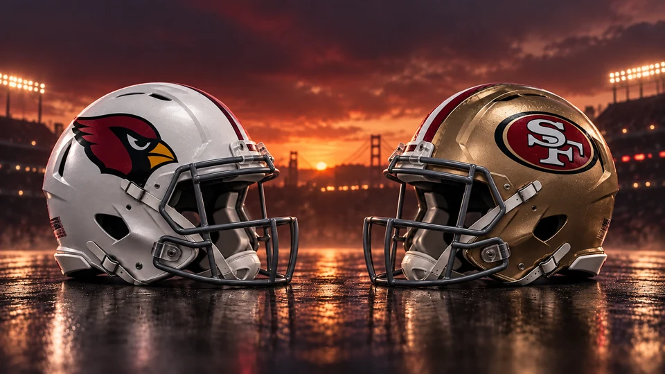 Arizona Cardinals at San Francisco 49ers matchup artwork
