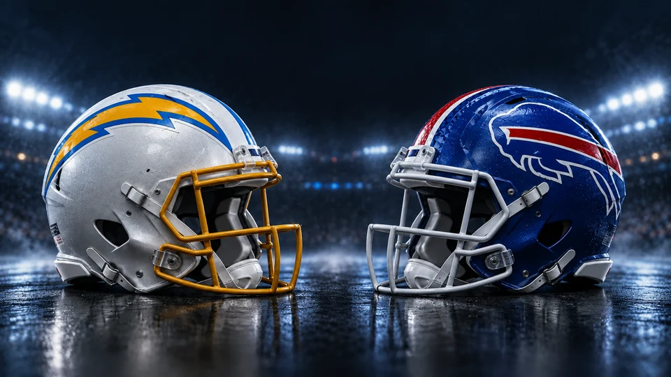 Los Angeles Chargers at Buffalo Bills matchup artwork